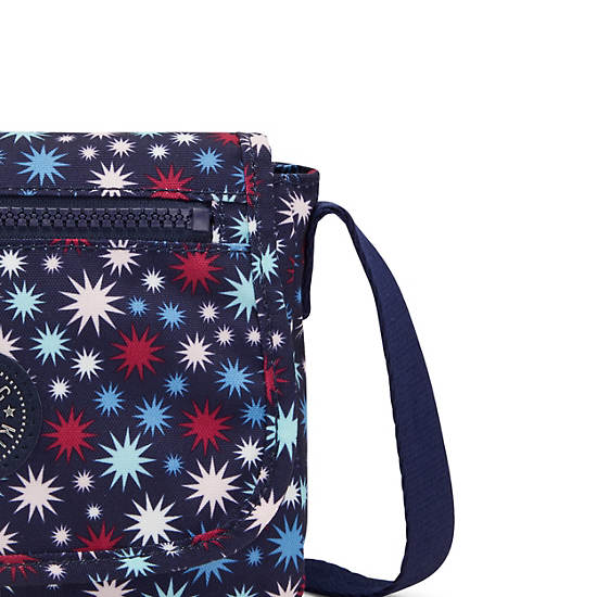 Kipling Sabian Printed Crossbody Mini Táska Lila | HU 1352BE